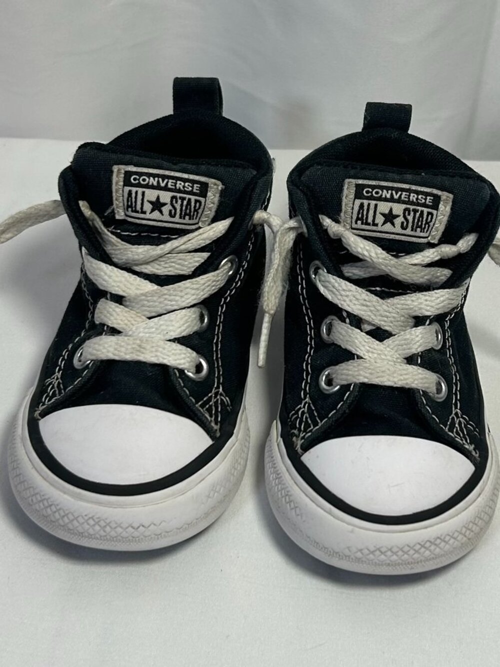 Converse Chuck Taylor All Star High Top Infant Black Canvas EUC Size 5